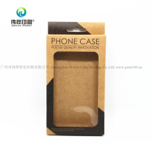 Custom High Quality Kraft Paper Mobile Phone Case Cover Paper Printing Packaging Box for Promotion
